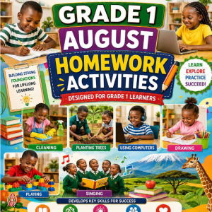 GRADE 1 AUGUST HOLIDAY HOMEWORK 2026