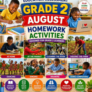 GRADE 2 AUGUST 2026 HOMEWORK