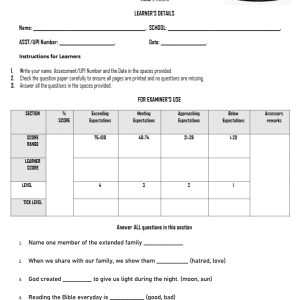 GRADE 2 Opener Term 3 2026 Full Exam