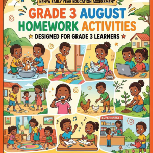 GRADE 3 HOMEWORK AUGUST HOLIDAY