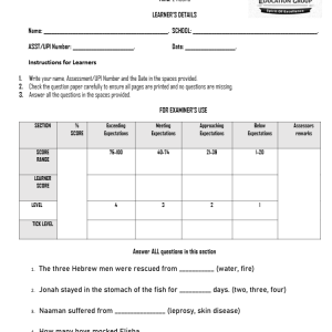 GRADE 3 Opener Term 3 2026 Full Exam