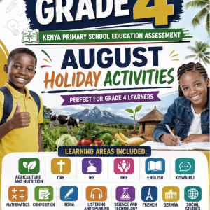 GRADE 4 AUGUST 2026 HOMEWORK