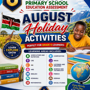 GRADE 6 AUGUST HOLIDAY HOMEWORK PIC