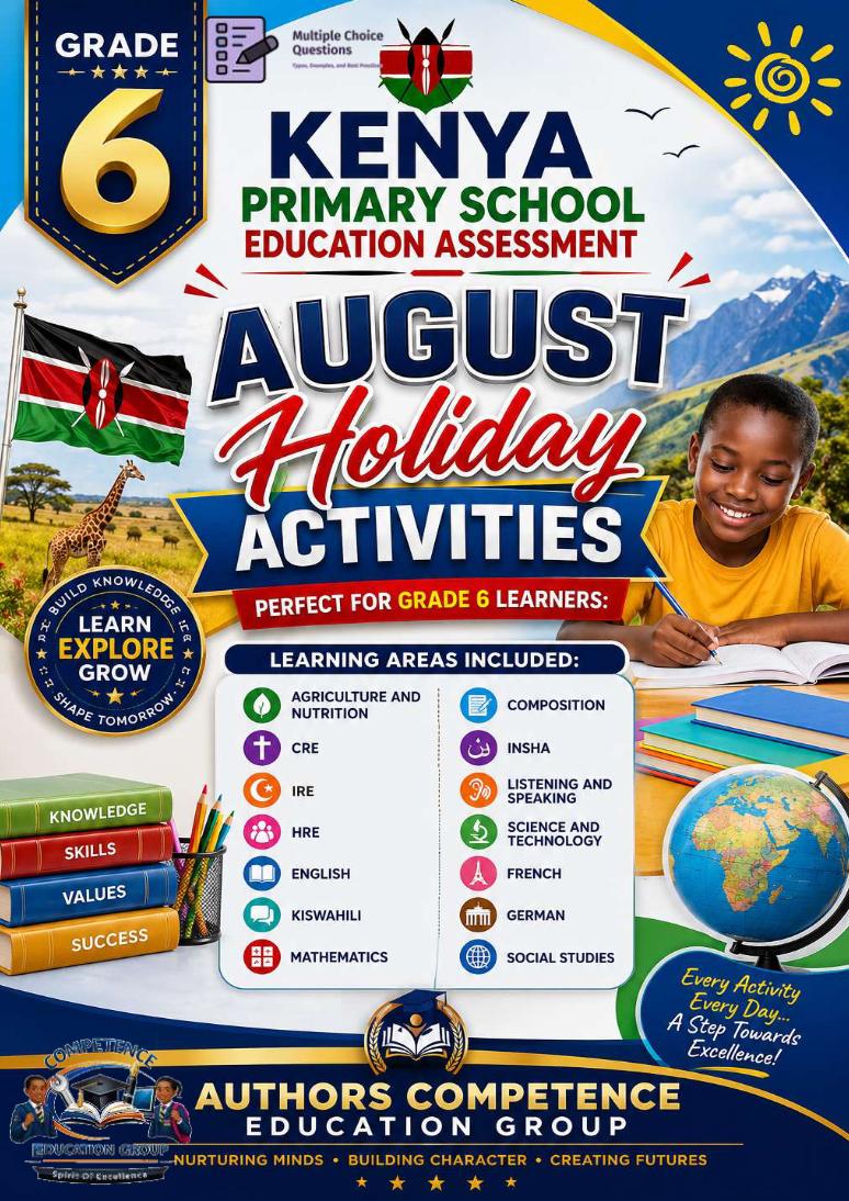 GRADE 6 AUGUST HOLIDAY HOMEWORK PIC