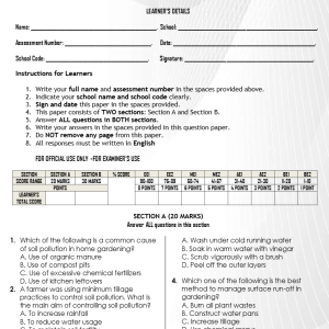 GRADE 7 End of Term 2 2026 AGRICULTURE EXAM