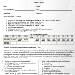 GRADE 8 ENGLISH PAPER 1 END OF TERM 2 2026
