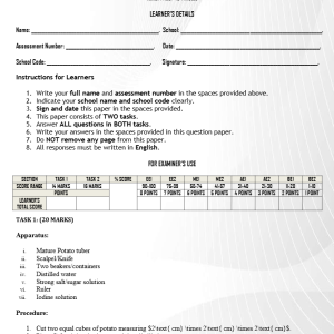 GRADE 8 INTEGRATED SCIENCE PAPER 2 END OF TERM 2 2026 EXAM