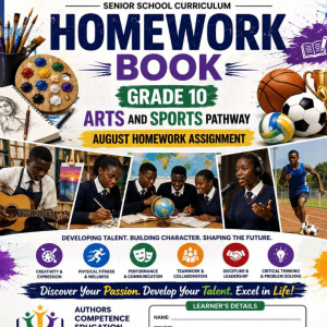 Grade 10 Arts and Sports August 2026 Booklet