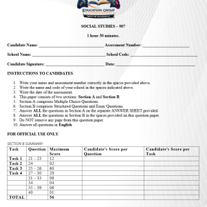 Social Studies KJSEA Prediction 2026